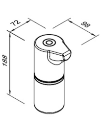 Automatický dávkovač dezinfekčních prostředků 350 ml