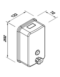 Dávkovač tekutého mýdla 1l TOP