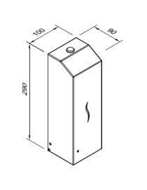 Automatický dávkovač mýdla a dezinfekčních prostředků 1l HIT černý