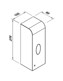 Automatický bezdotykový dávkovač tekutého mýdla a dezinfekčních prostředků 1 l LAB