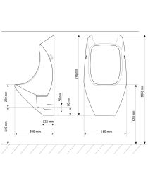 URIMAT eko bezvodý pisoár
