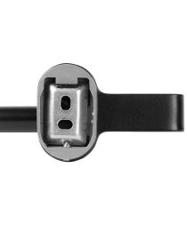 Černý držák na toaletní papír