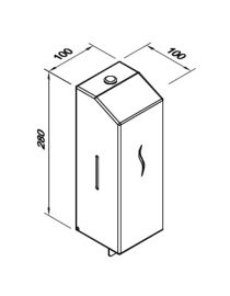 Dávkovač pěnového mýdla 1l HIT černý