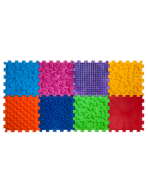 Masážní ortopedická podložka Puzzle "Mix" 8 prvků