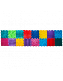 Senzomotorický masážní koberec Puzzle "Mega Mix" 16 prvků