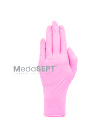 Rukavice medaSEPT® nitrile prefer pink, růžové rukavice