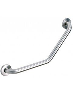 Madlo z leštěné nerezavějící oceli s úhlem 130° pro osoby se zdravotním postižením