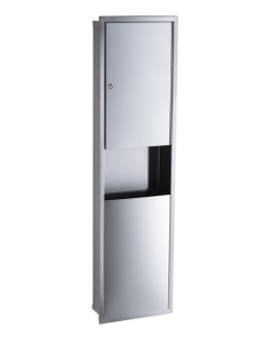 Vestavěná souprava Faneco HIT; Zásobník papírových utěrek ZZ 400 listů + skrytý koš 10 l