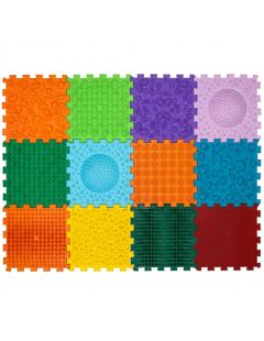 Masážní podložka Ortek Mega Mix Puzzle, 12 dílů
