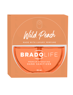 Bradolife Prémiový hydratační dezinfekční prostředek na ruce 30 ml Wild Peach