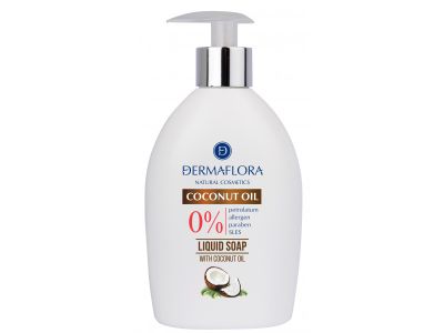 Dermaflora 0% tekuté mýdlo s kokosovým olejem: šetrné mytí rukou pro každodenní hygienu
