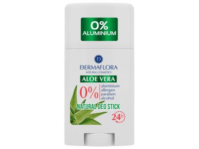 Dermaflora 0% gelový deodorant s aloe vera: jemná ochrana proti zápachu bez hliníku a alkoholu