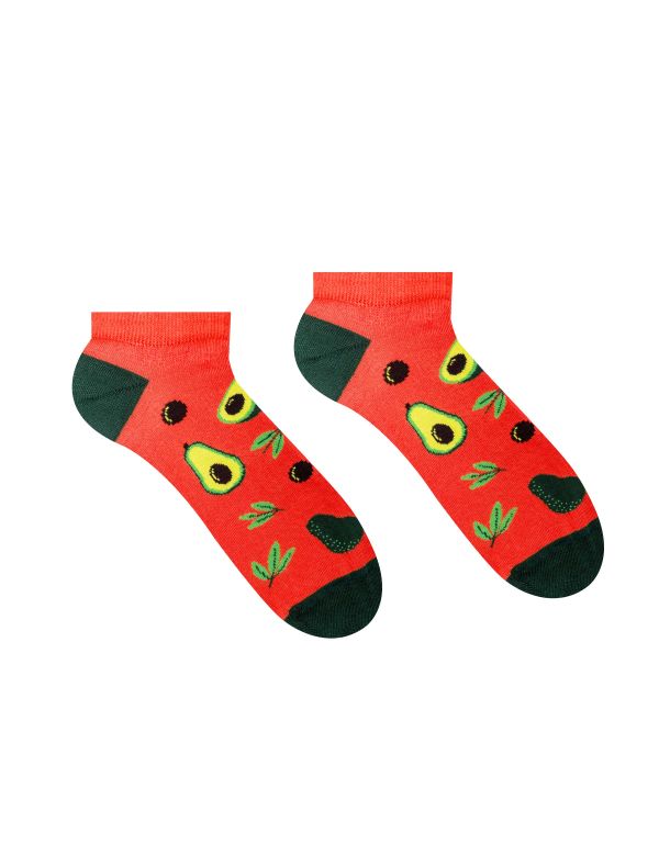 Veselé ponožky Avocado - kotníkové