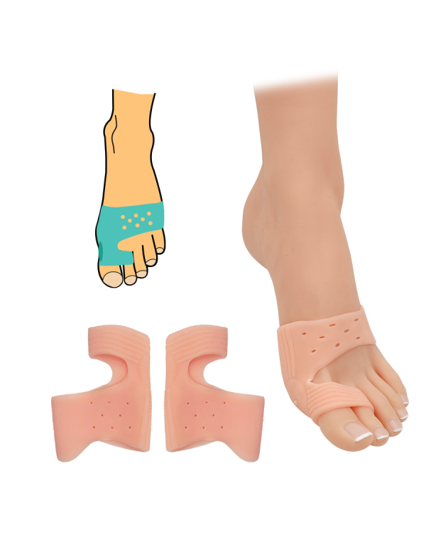 Bandáž hallux valgus s chráničem - tělový