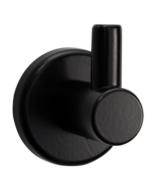 Jednoduchý věšák "nosorožec" nerez matná černá