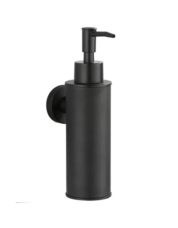Nástěnný dávkovač mýdla Sydney Black kulatý