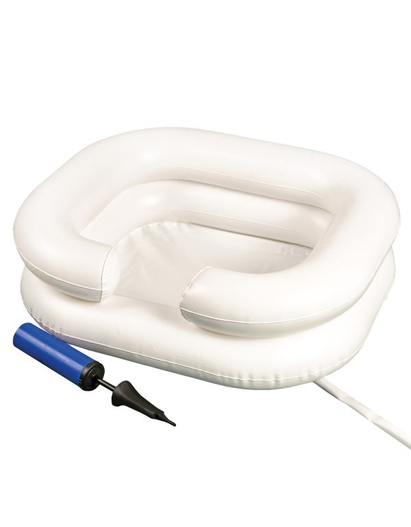 Nafukovací umyvadlo pro mytí vlasů