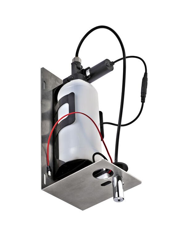 Automatický bezdotykový dávkovač tekutého mýdla a dezinfekčního prostředku za zrcadlem 1 l