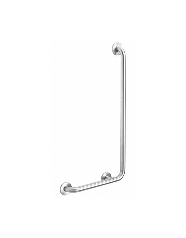 Matné pravoúhlé madlo z nerezavějící oceli pro tělesně postižené 7/5 pravé 90°