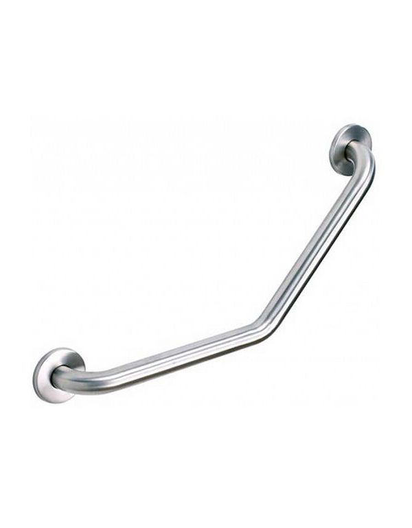 Madlo z leštěné nerezavějící oceli s úhlem 130° pro osoby se zdravotním postižením