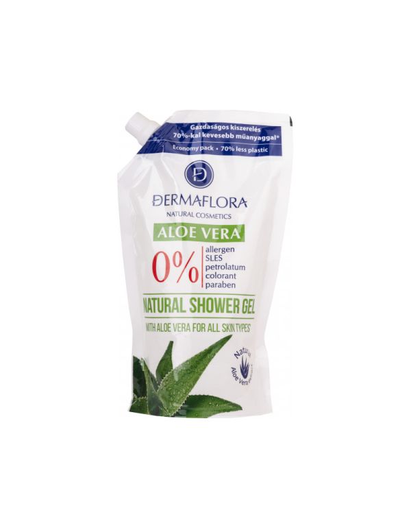 Dermaflora 0% sprchový gel 500ml s aloe vera - náplň