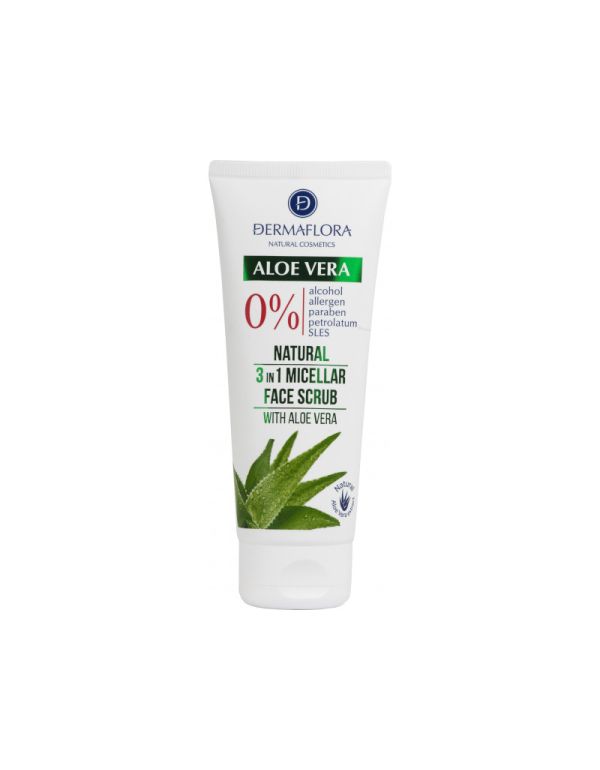 Dermaflora 0% micelární peeling na obličej 100 ml s aloe vera