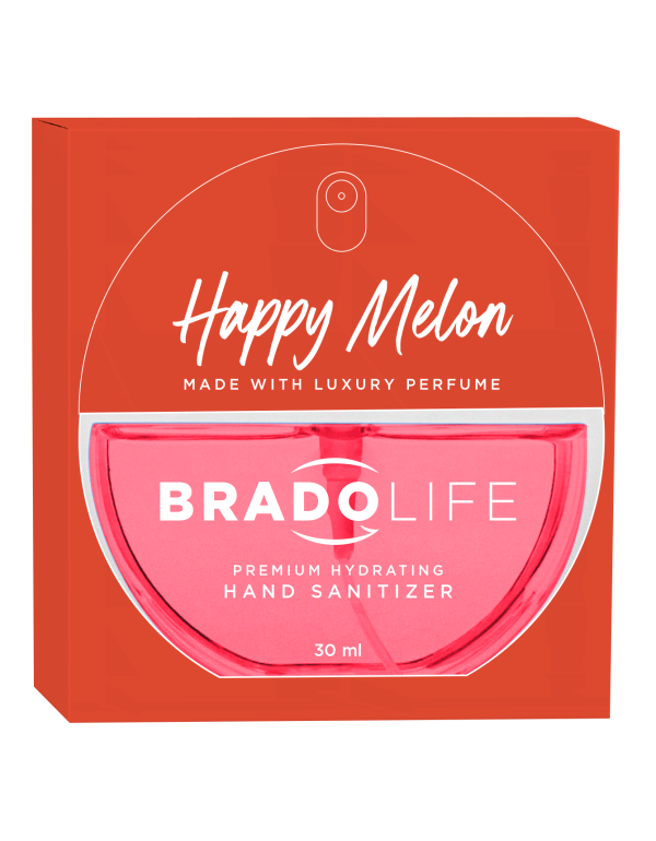 Bradolife Prémiový hydratační dezinfekční prostředek na ruce 30 ml Happy Melon