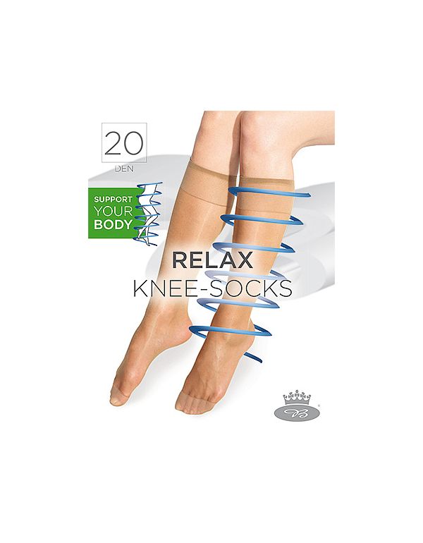 Podkolenky dámské silonkové RELAX knee socks 20 DEN