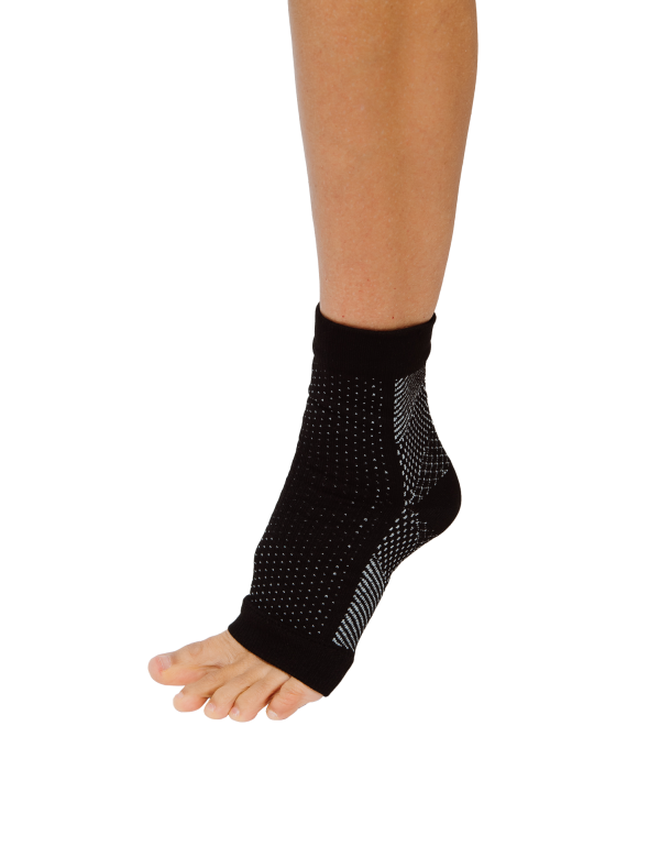 Kompresní kotníková bandáž s otevřenou špičkou