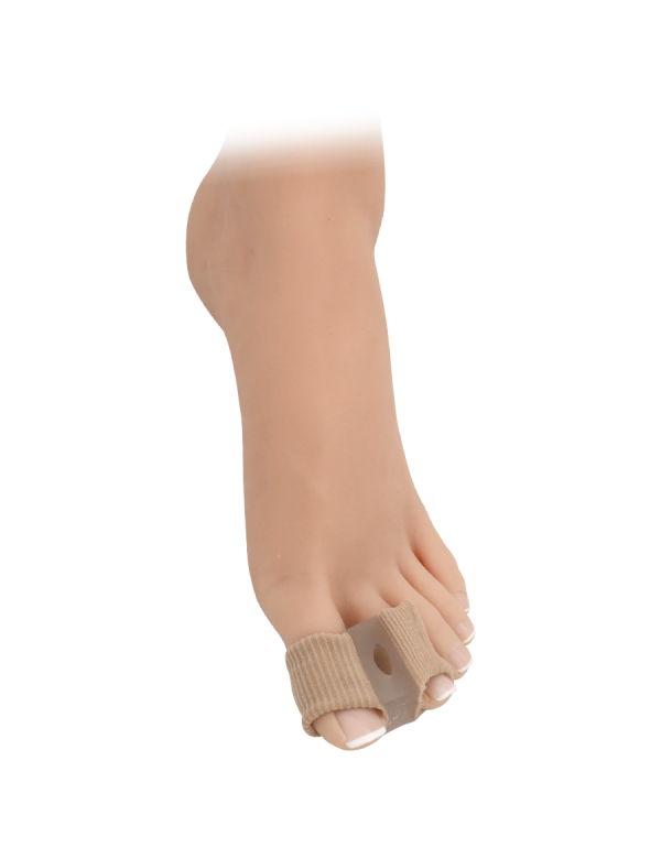 Korektor hallux valgus s návlekem na prst a palec - textilní 2ks