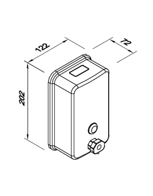 Dávkovač tekutého mýdla 1l TOP