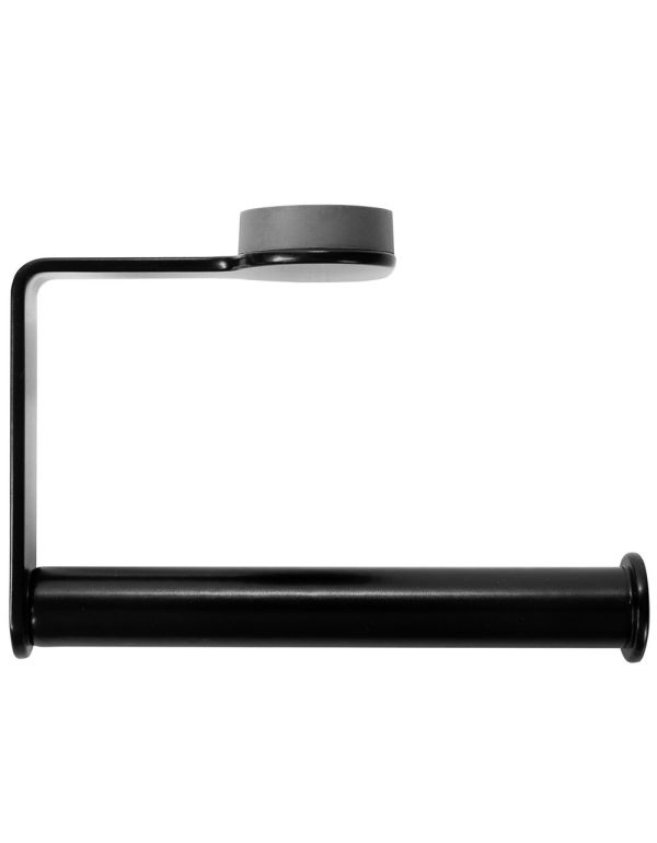 Černý držák na toaletní papír