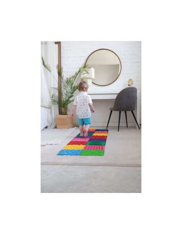 Masážní ortopedická podložka Puzzle Mix 10 prvků