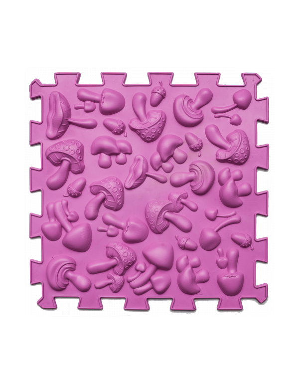 Masážní ortopedická podložka Puzzle Mix 6 prvků