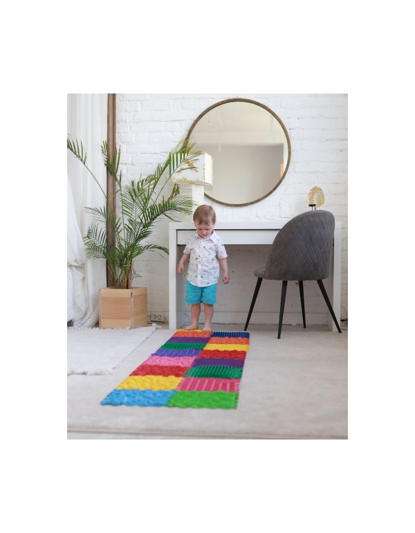 Senzomotorický masážní koberec Puzzle "Mega Mix" 16 prvků