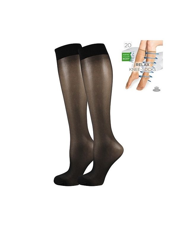 Podkolenky dámské silonkové RELAX knee socks 20 DEN